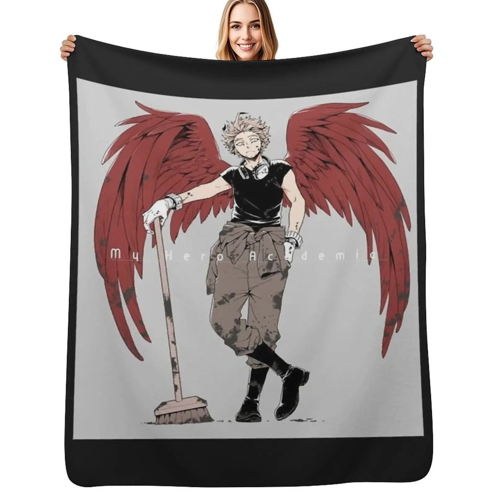 أكاد؟ ?mie Hawks My Heroes تي شيرت كلاسيكي رمي بطانية رقيقة عملاقة أريكة فاخرة رمي الأربعاء البطانيات