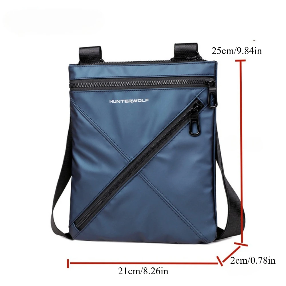 Wasserfeste Herrentasche, Umhängetasche, Lässige Crossbody-Tasche mit Großer Kapazität, Modischer Herrenrucksack – Detail 6