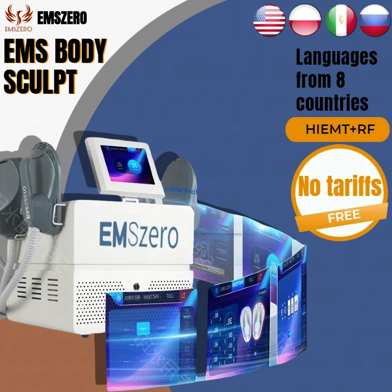 New Portable DLS-EMSZERO 4 Handles EMSzero Muscle Stimulation Weight Lose Fat Body Shaping Beauty Instrument Sculpt For Salon