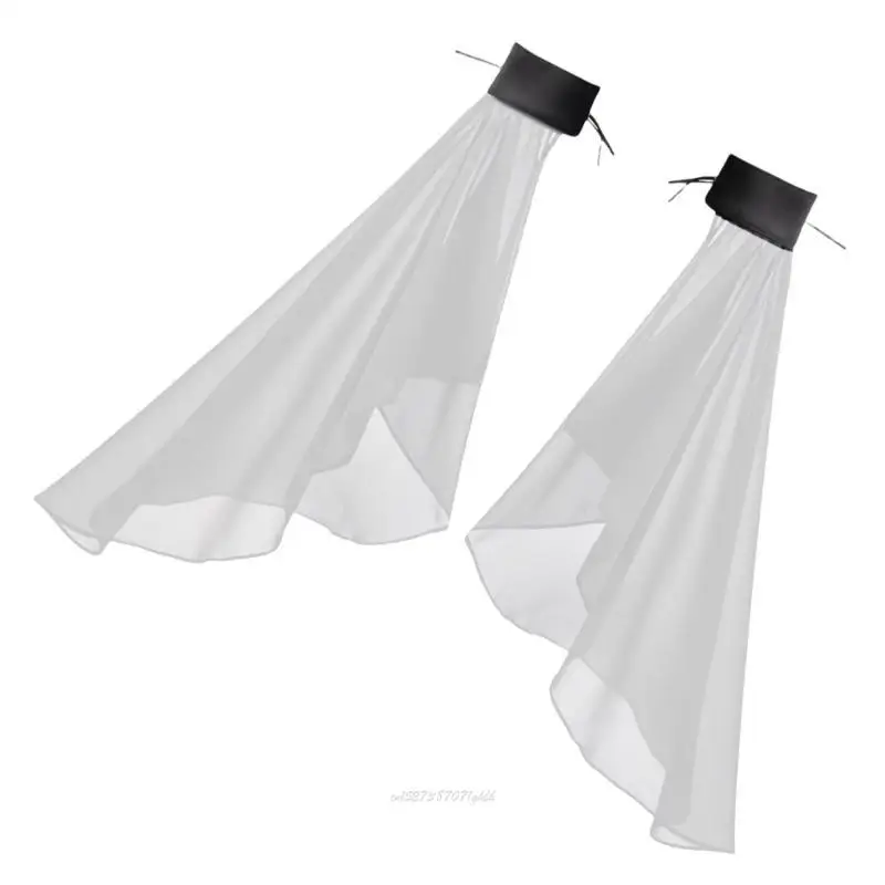 X5xa Bishop Sleeve Abito trasparente a maniche lunghe decorative eleganti maniche false