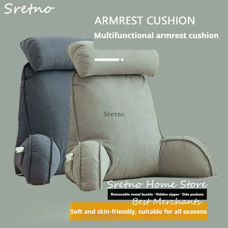 

Bedside Soft-pack Backrest Cushion,Bedside Pillow,Neck Support Cushions, Reading Throw Pillows,Sofa Waist Support Pillow Cojines