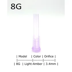 50 Pack! Plastic Luer Syringe Glue Nozzle Tip Luer Lock Plastic Conical Tapered Dispensing Tip 8G~25G