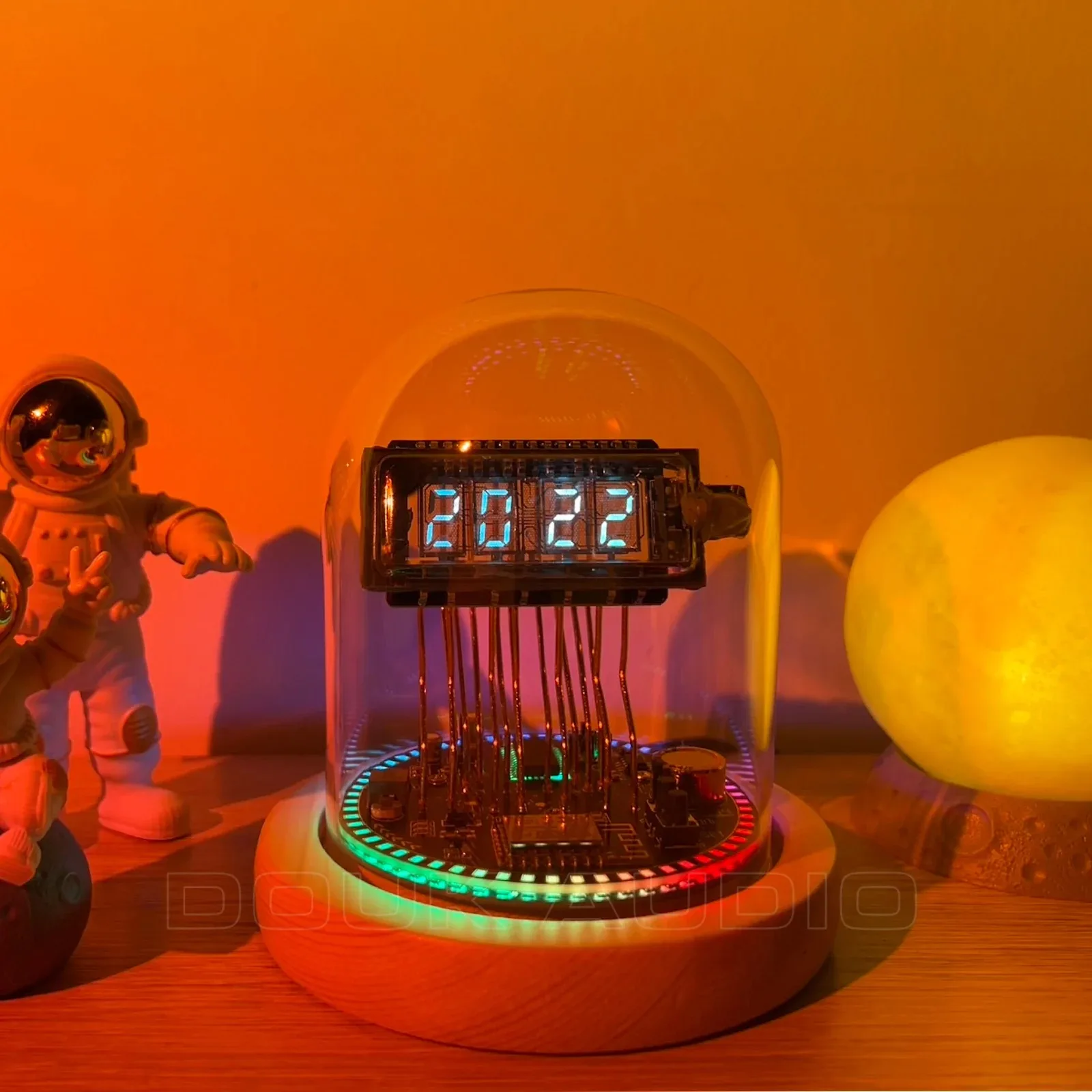 Relógio VFD Retro Referência Nixie Tube Clock WIFI RGB Display LED Decoração de mesa Presente Mantel para casa