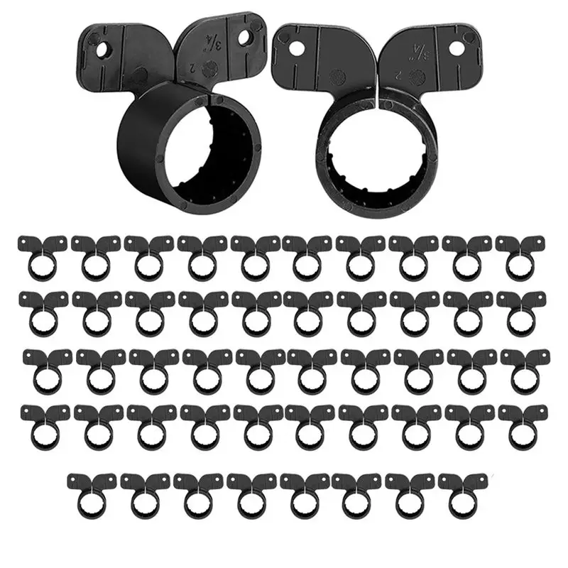 Suspension Pipe Clamps 50 Pcs Butterfly Style For Pex Tubing Clamps For Pex,Copper Cpvc Pipe 3/4 Inch-AT36