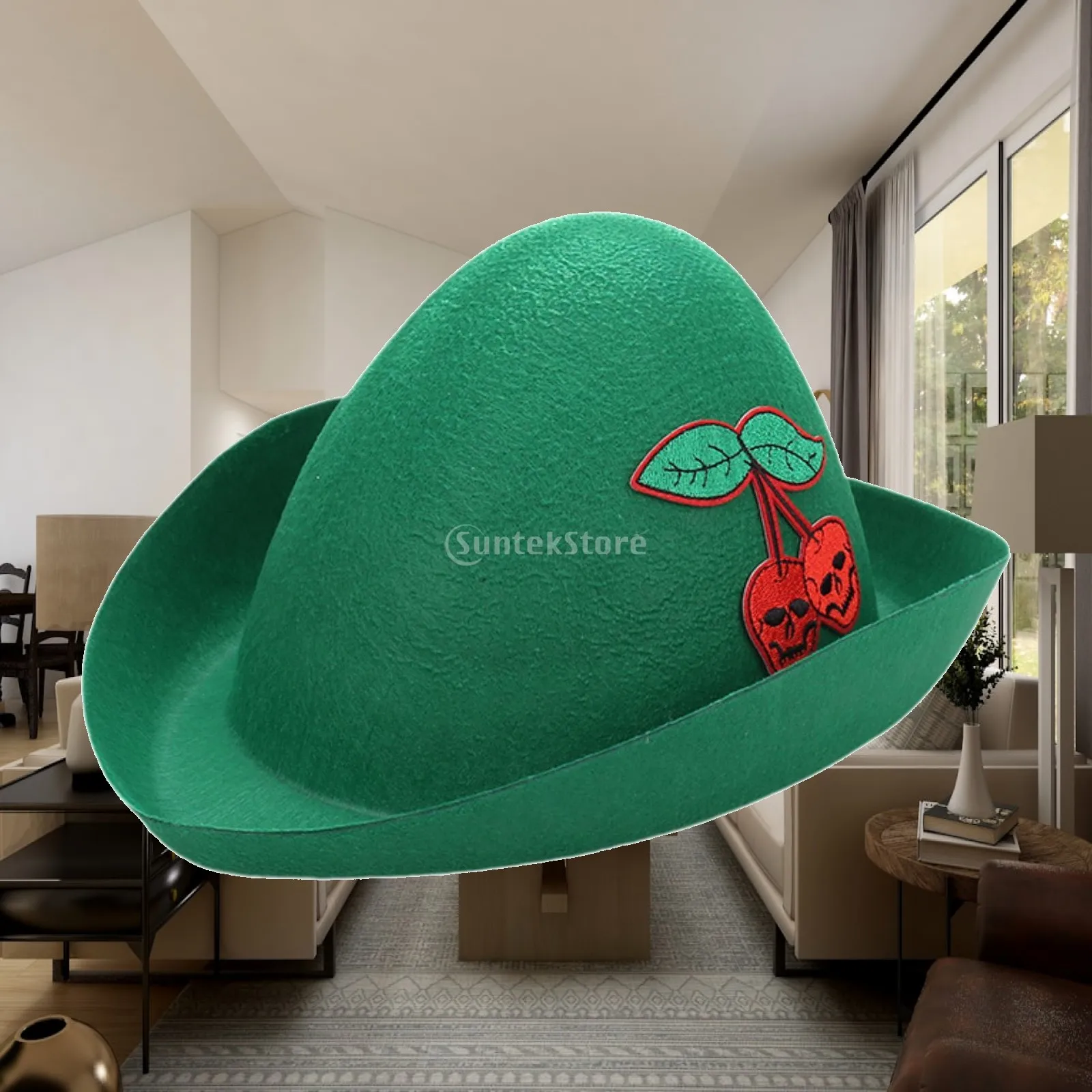 Sombrero de fieltro de Robin Hood, accesorio de disfraz novedoso para cosplay, Halloween, carnaval