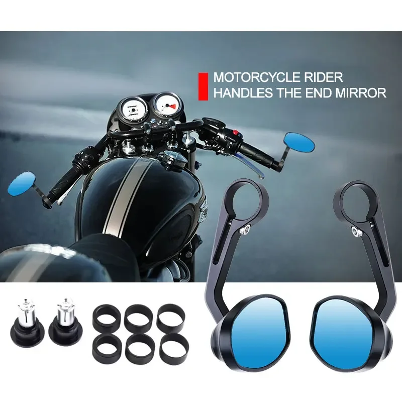 دراجة نارية بار نهاية المرايا العالمي مرآة الرؤية الخلفية دراجة نارية المرايا الجانبية 7/8 22 مللي متر ل MT09 MT07 ل R1200GS F800GS R 1250 RT #2