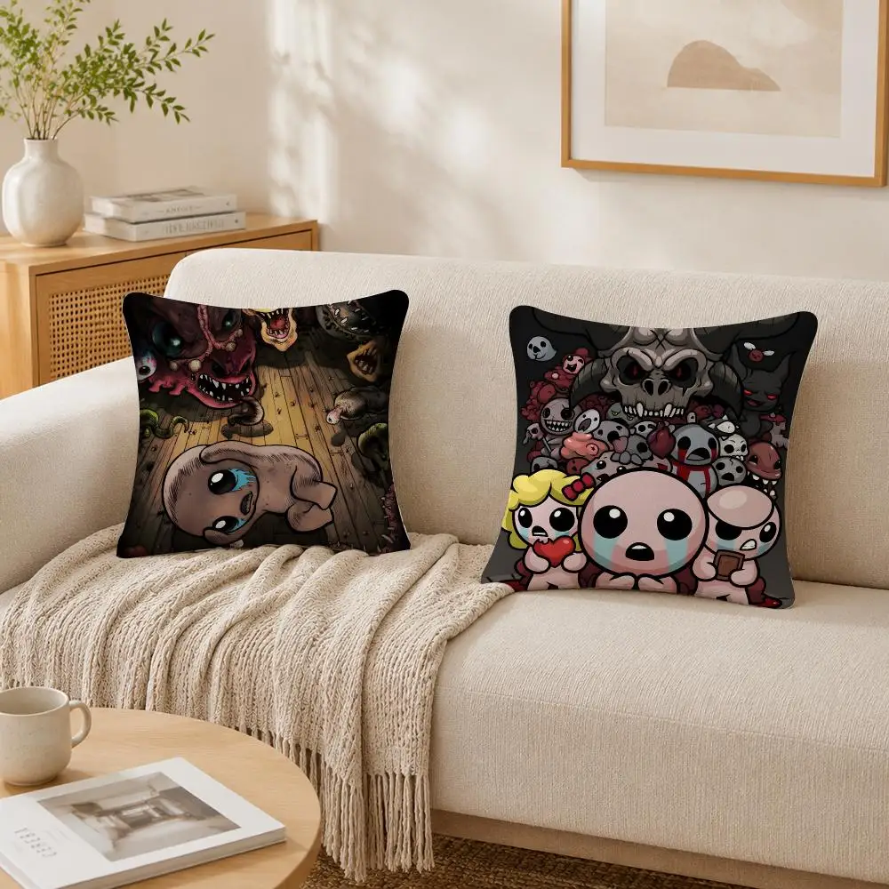 Game The B-Binding Of Isaac Cushion Cover Plush Decorative Pillow Case With Hidden Zipper Cutecore Room Decor For Home