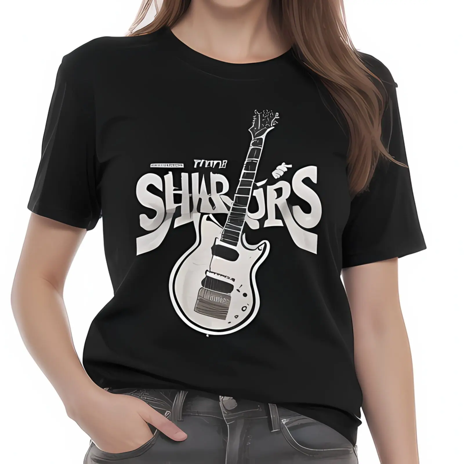 Rock your style with 'THE ' electric guitar Black T-Shirt