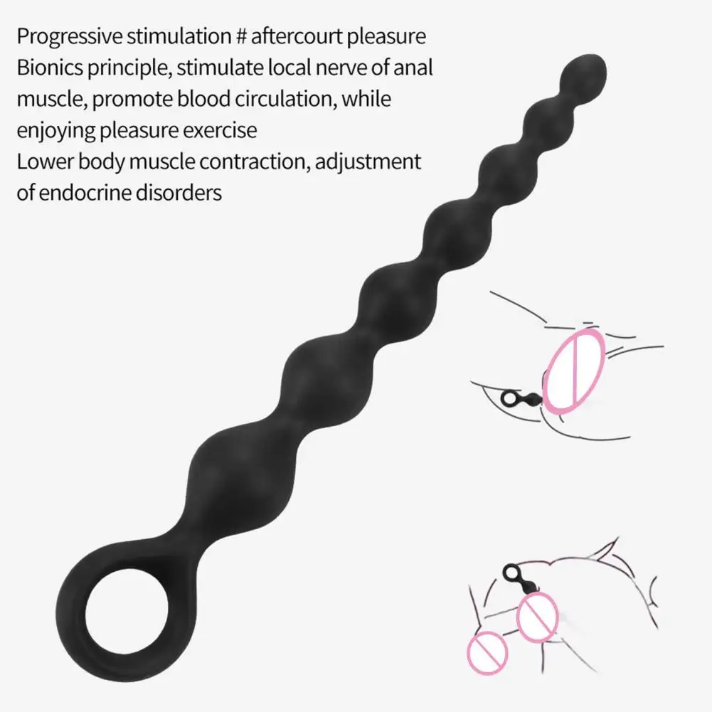 Anal Stecker Glatte Oberfläche Prostata Spielzeug Volle Stimulation Butt Plug Silikon Butt Perlen Sex Spielzeug Anal Stimulator für Weibliche