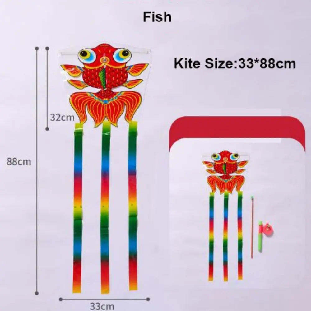 33*88 cm Plastic Eagle Kite Gemakkelijk Vliegende Cartoon Grote Eagle Vliegers met Staarten Ouder-Unisex Interactieve Vliegende Vogel Vliegers