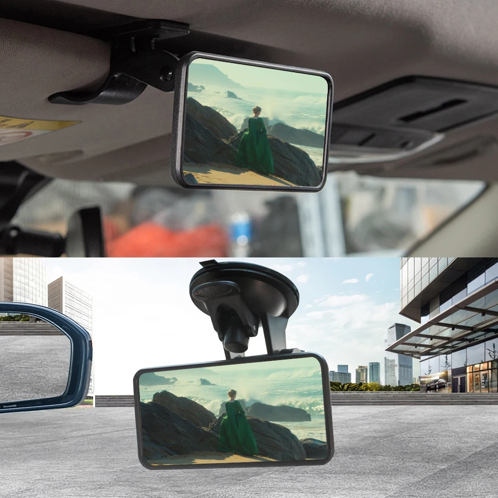 

Car Interior Rear View Mirror Adjustable 360 Degrees Rotatable Adjustable Shatterproof Child Observation Mirror Car Mirror