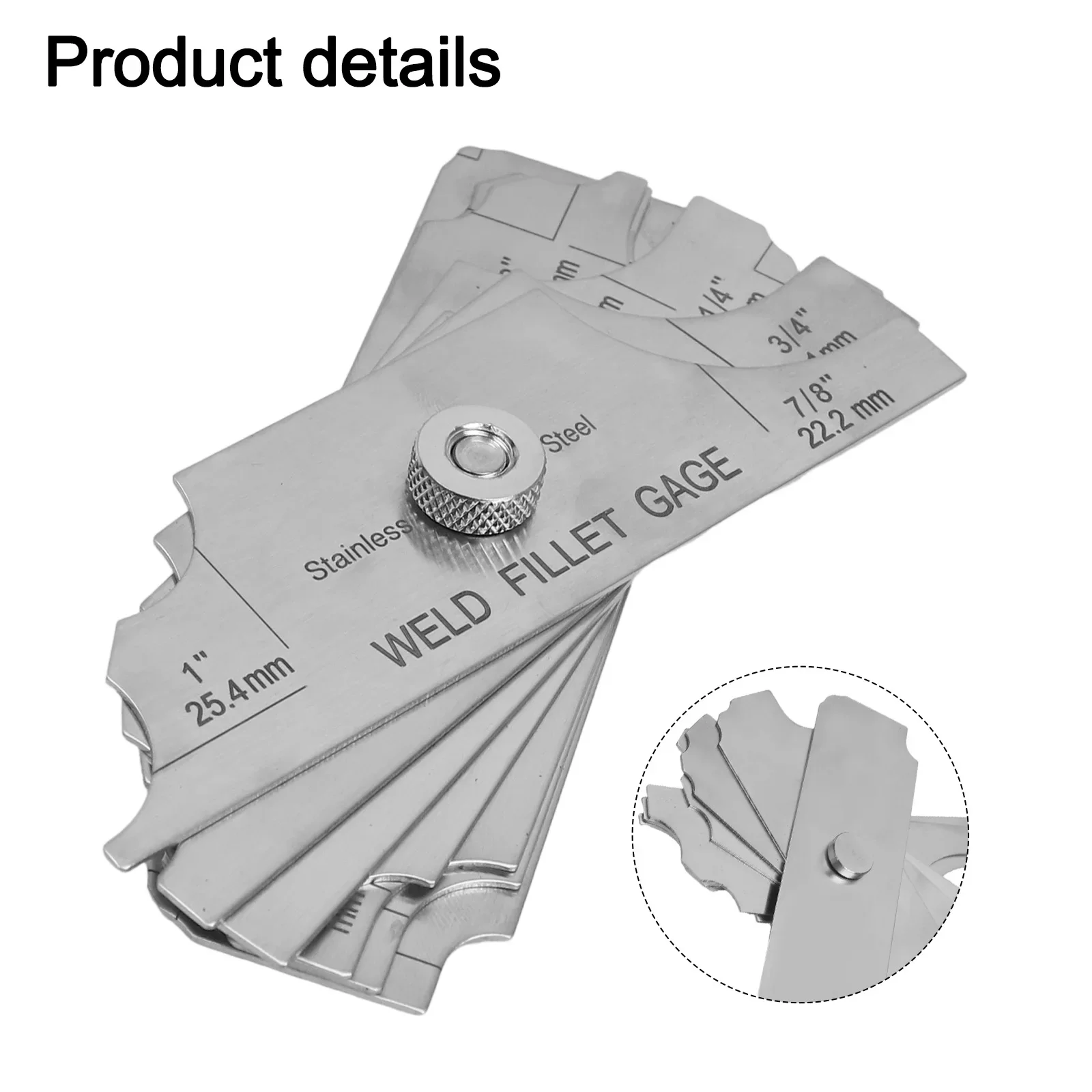 

Inspection Tool Fillet Gauge Soft Storage Bag Accurate Welding Inspection Compact And Portable For Quality Assurance