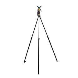 Adjustable Height Hunting Tripod Camouflage Camera Shooting Stick V Yoke Shaped Head Photography Shooting for Hunting Outdoors