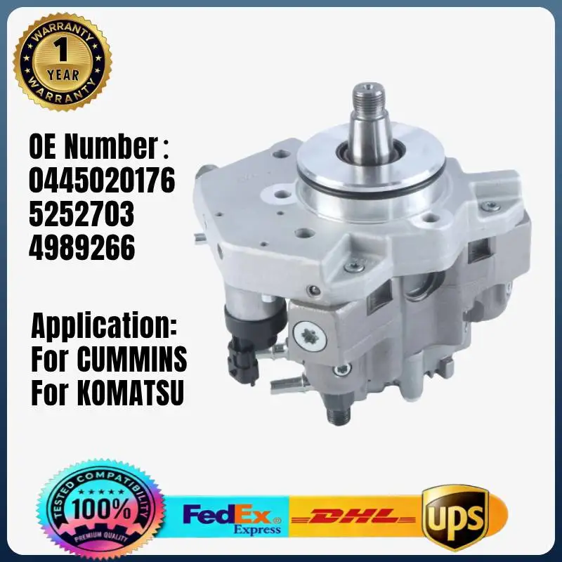 CP3 Pump 0445020176 5262703 4989266 Diesel Fuel Injection Pump for CUMMINS for KOMATSU