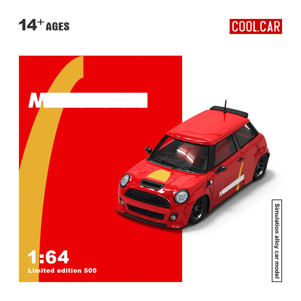 Cooles Auto 1:64 Red Painting Simulation Legierung Automodell, Action- und Spielzeugfigur für Sammlung, Display und Geschenk