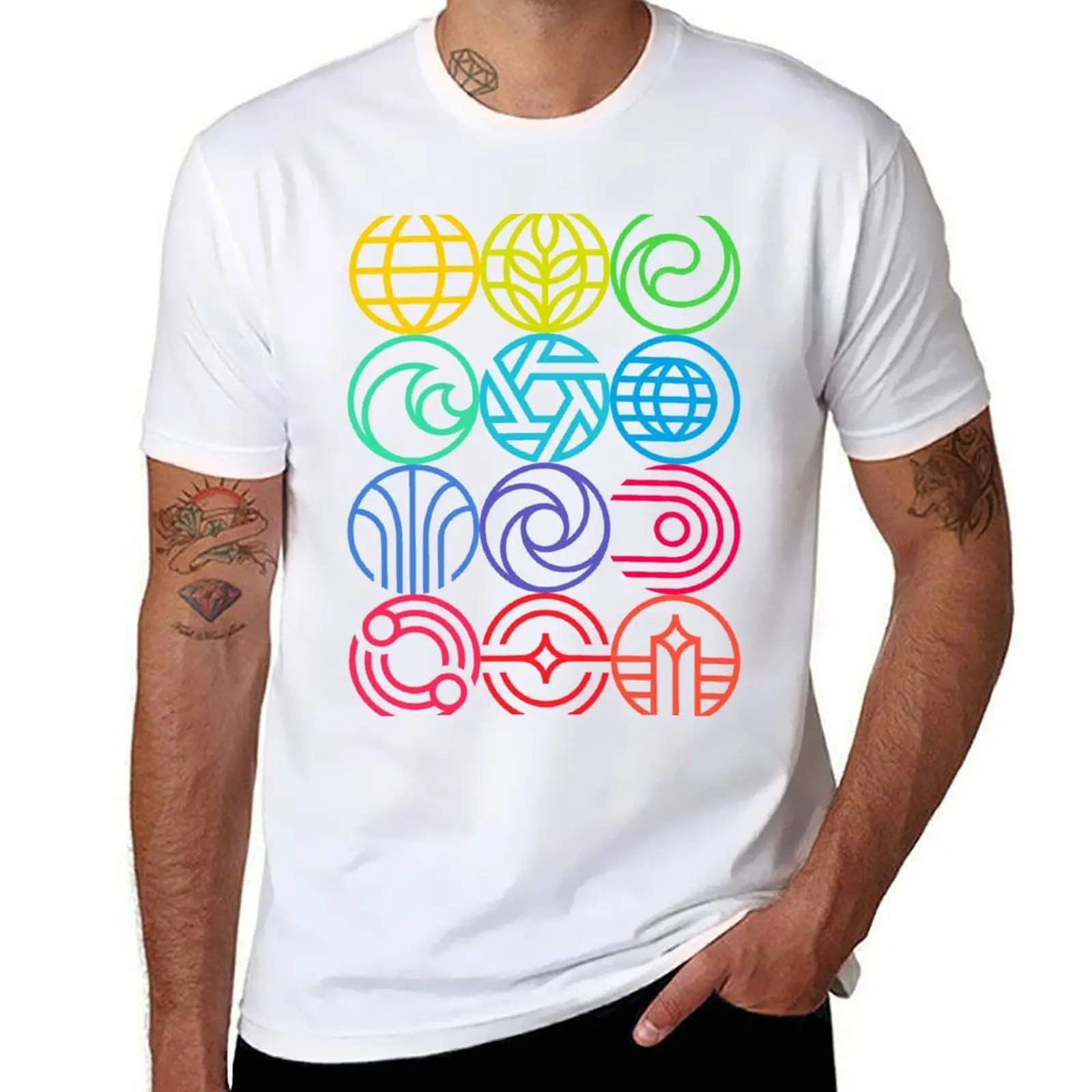 

New Epcot Logos Version 2 T-Shirt man t shirts graphic cotton t shirt man T-Shirt