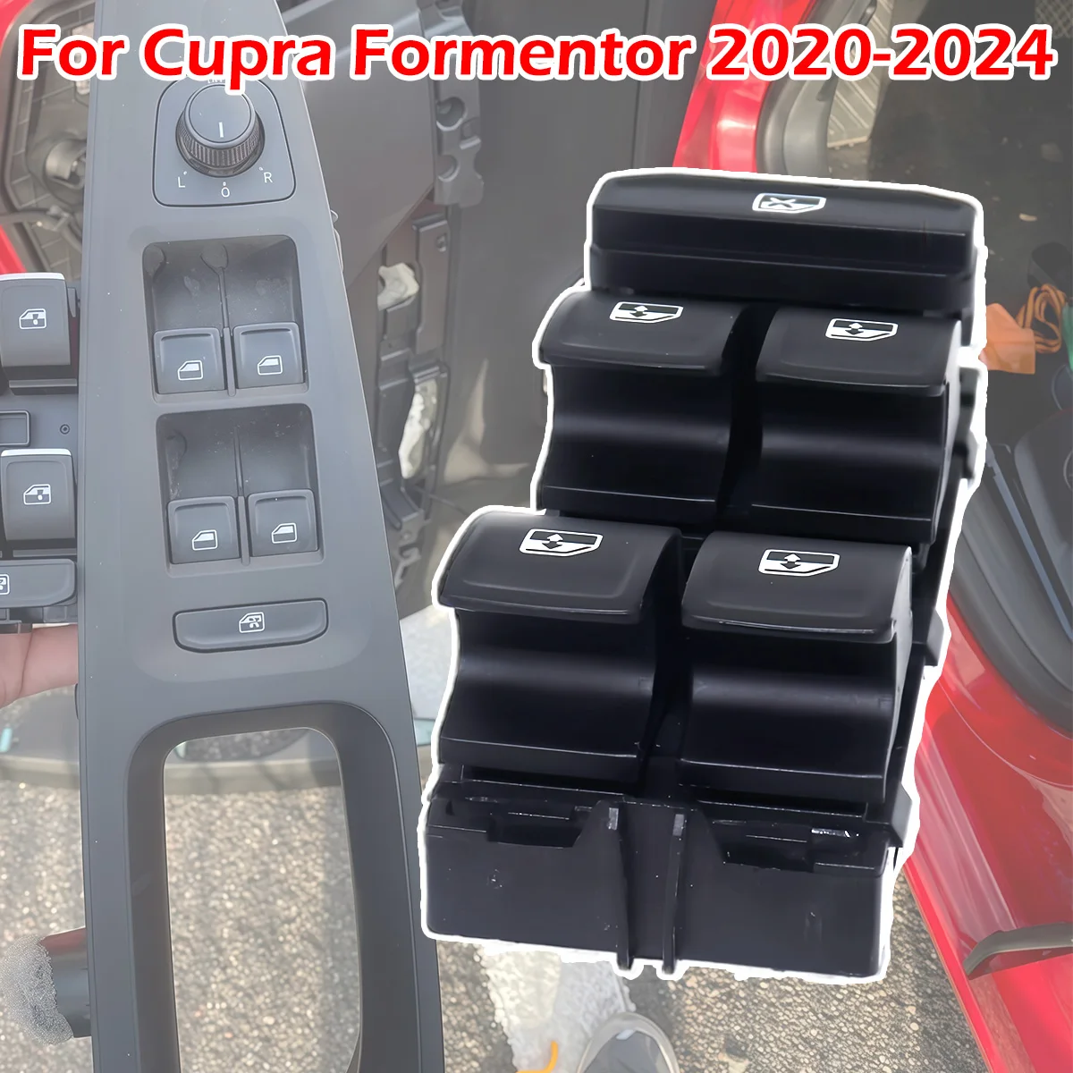 Power Window Control Switch 8Pins Driver Side Door Electric Lifter Button Control Switch For Cupra Formentor 20-2024 5G0959857B
