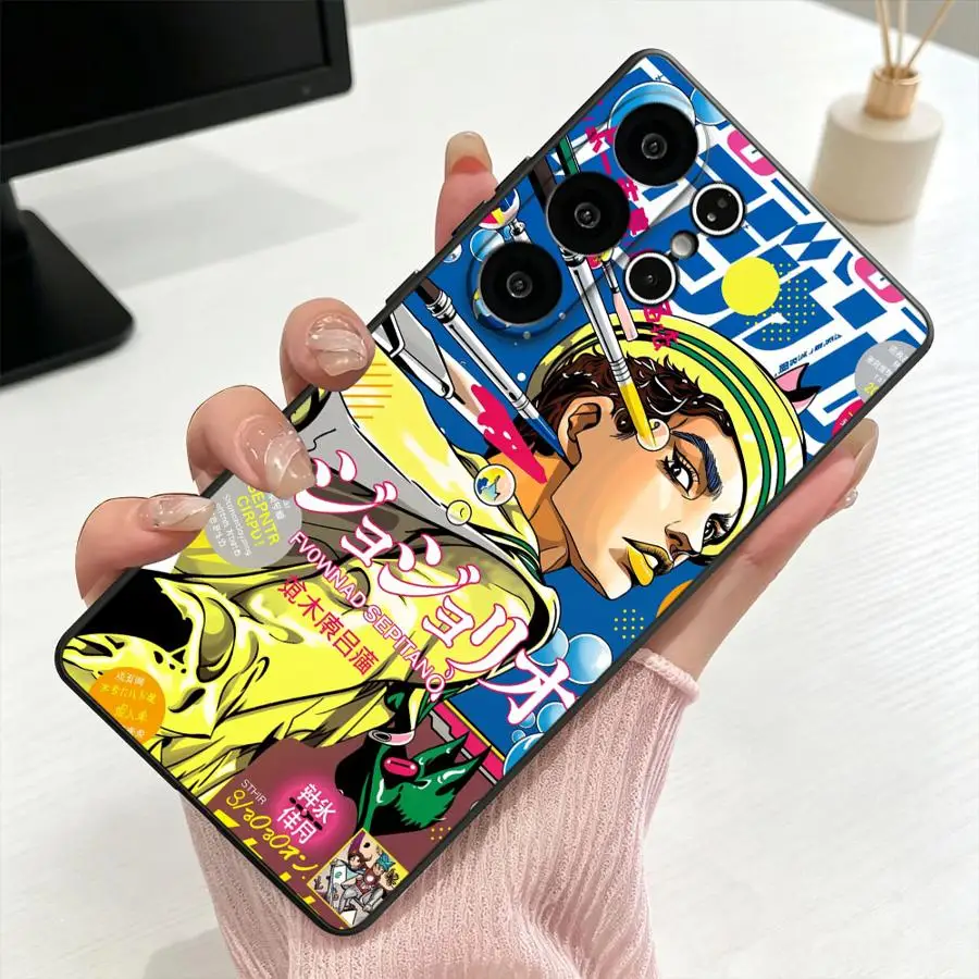Anime JoJo Bizarres Adventures Case for Samsung Galaxy S26 Ultra S25+ S26+ S24+ S23 S21 FE S24 S10 S9 Note 20 8 9 10 S25 Plus