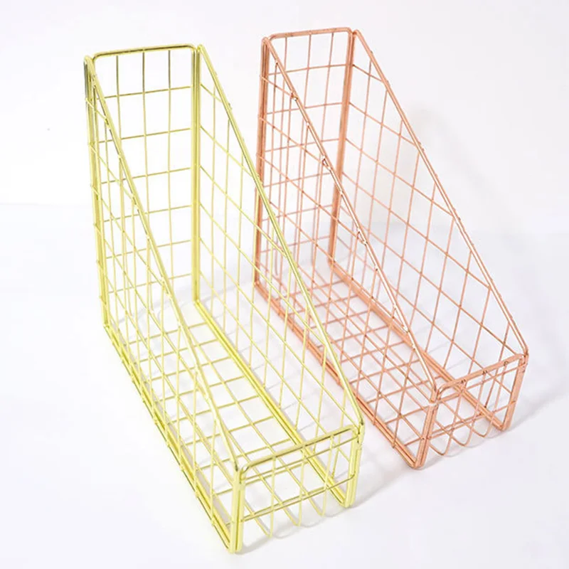 

Новый гальванический железный держатель для книг, настольная полка, подставка для журналов, книг, офисный домашний органайзер для канцелярских принадлежностей, держатель