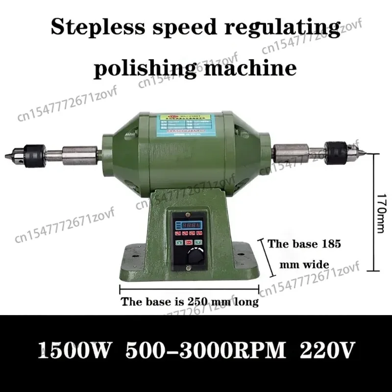 Jewelry Stone Polishing Tools Mini Polishing Machine Variable Speed Double Head Grinder