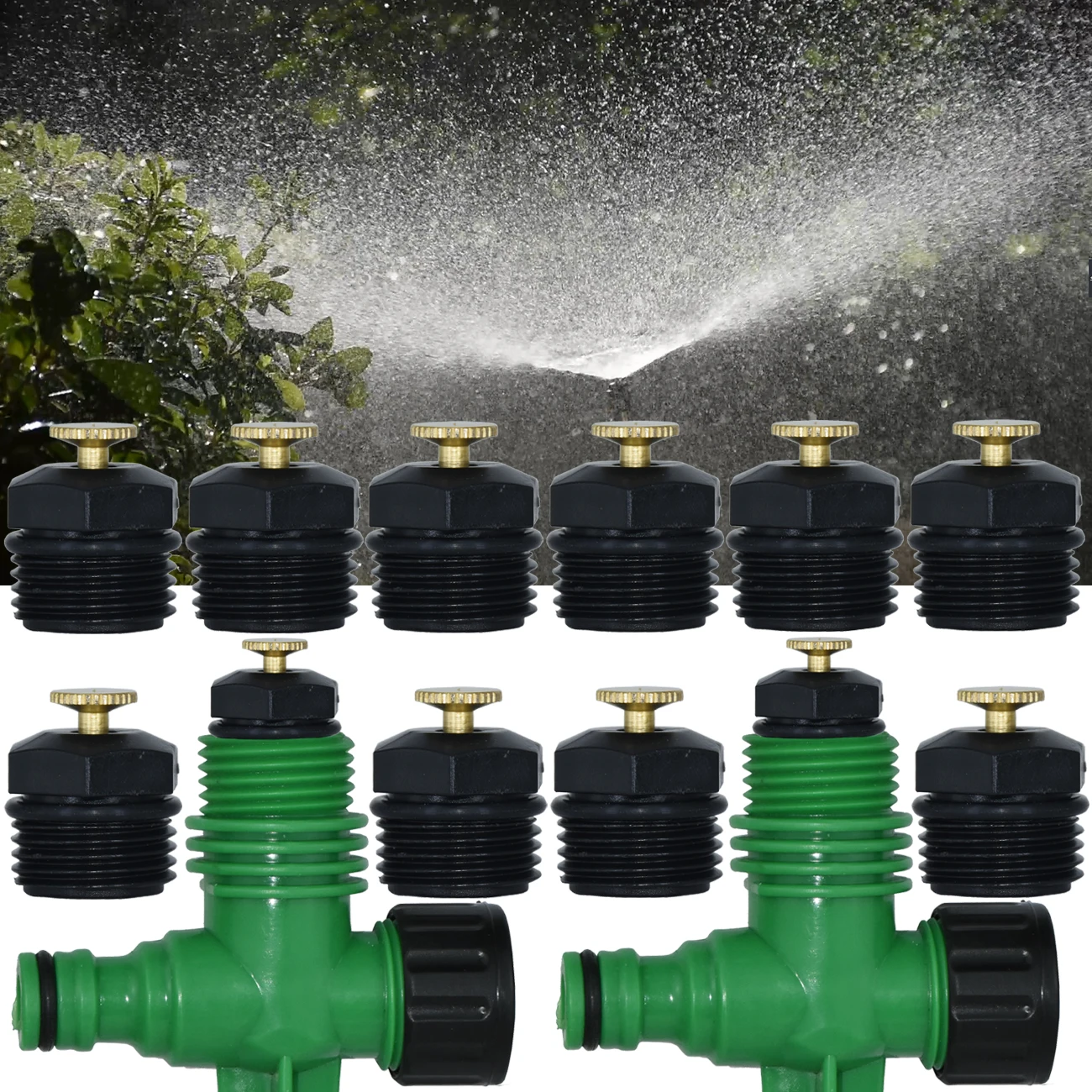 

KESLA Adjustable Watering Sprinkler 20mm 1/2'' Spray Nozzle on Stake Garden Lawn Drip Irrigation System Kit Home Gardening Tools