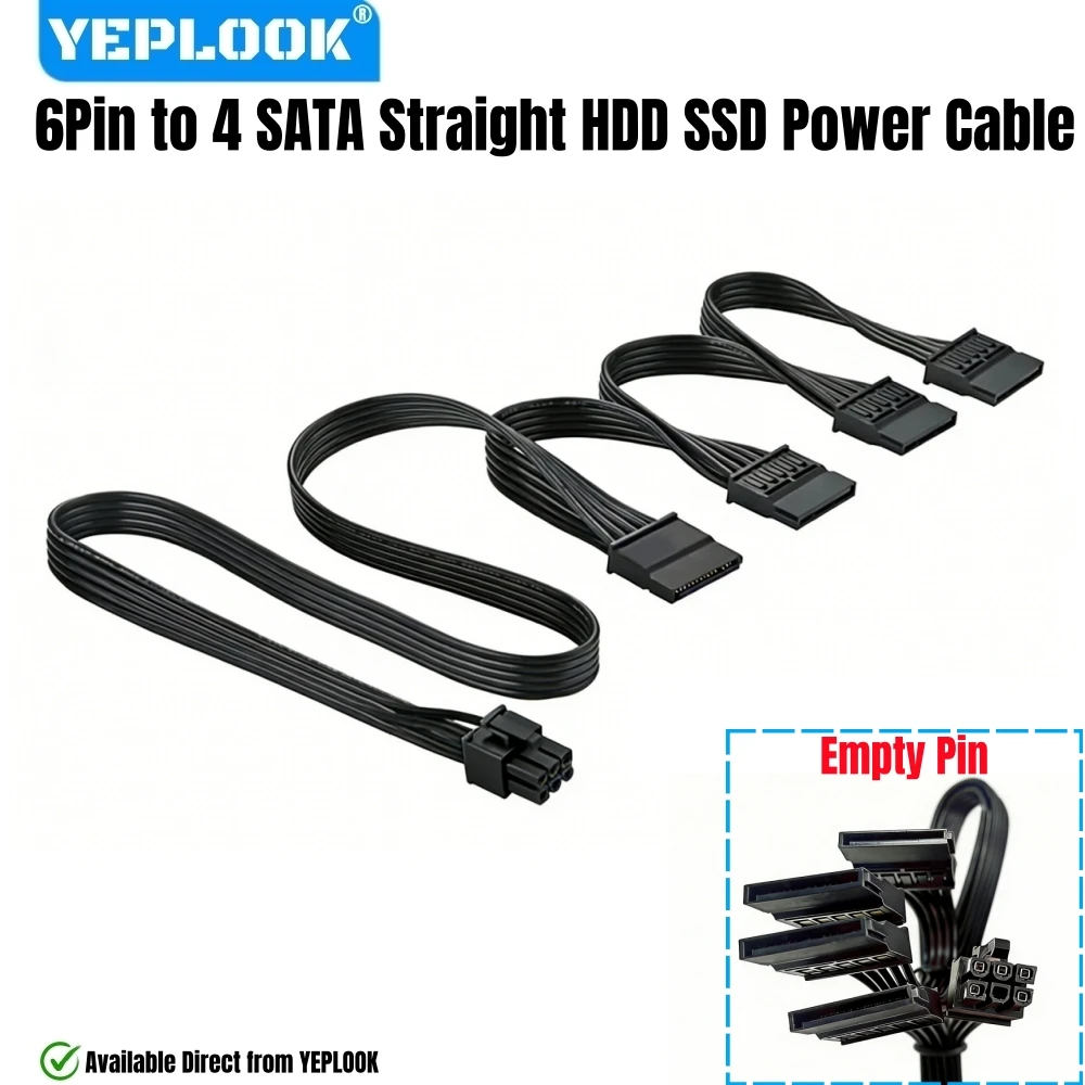 6Pin To 4 Sata For …