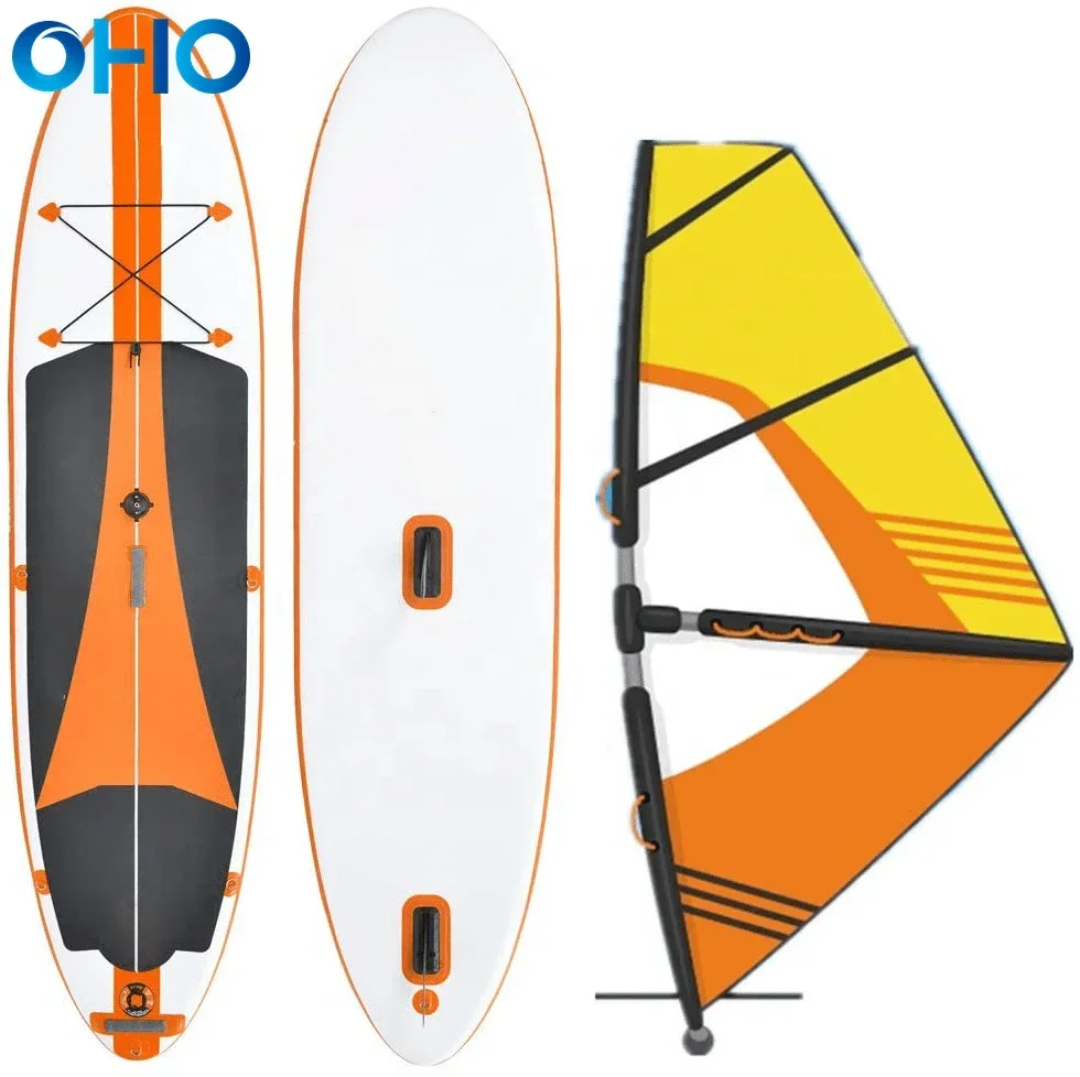 OHO High Quality Inflatable Surfing Board Windsurf SUP Inflatable Paddle Board for Sale