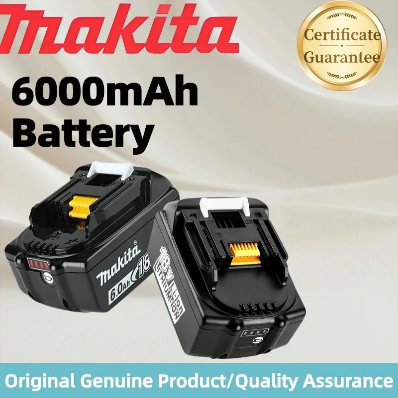 

Аутентичная батарея Makita 6 Ач 9 Ач 18 В перезаряжаемая литиевая батарея высокой мощности, подходит для электроинструментов