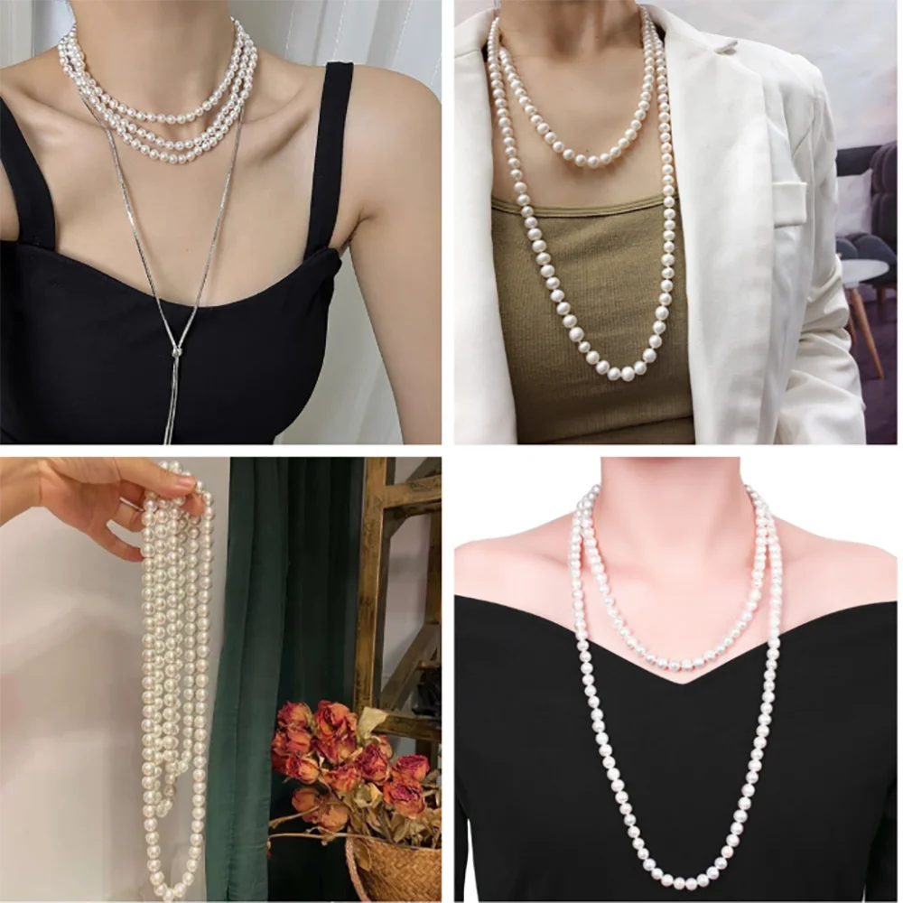 Doğal kabuk boncuk yuvarlak şekil anne inci gevşek izolasyon boncuk takı yapımı için DIY için bilezik kolye aksesuarları