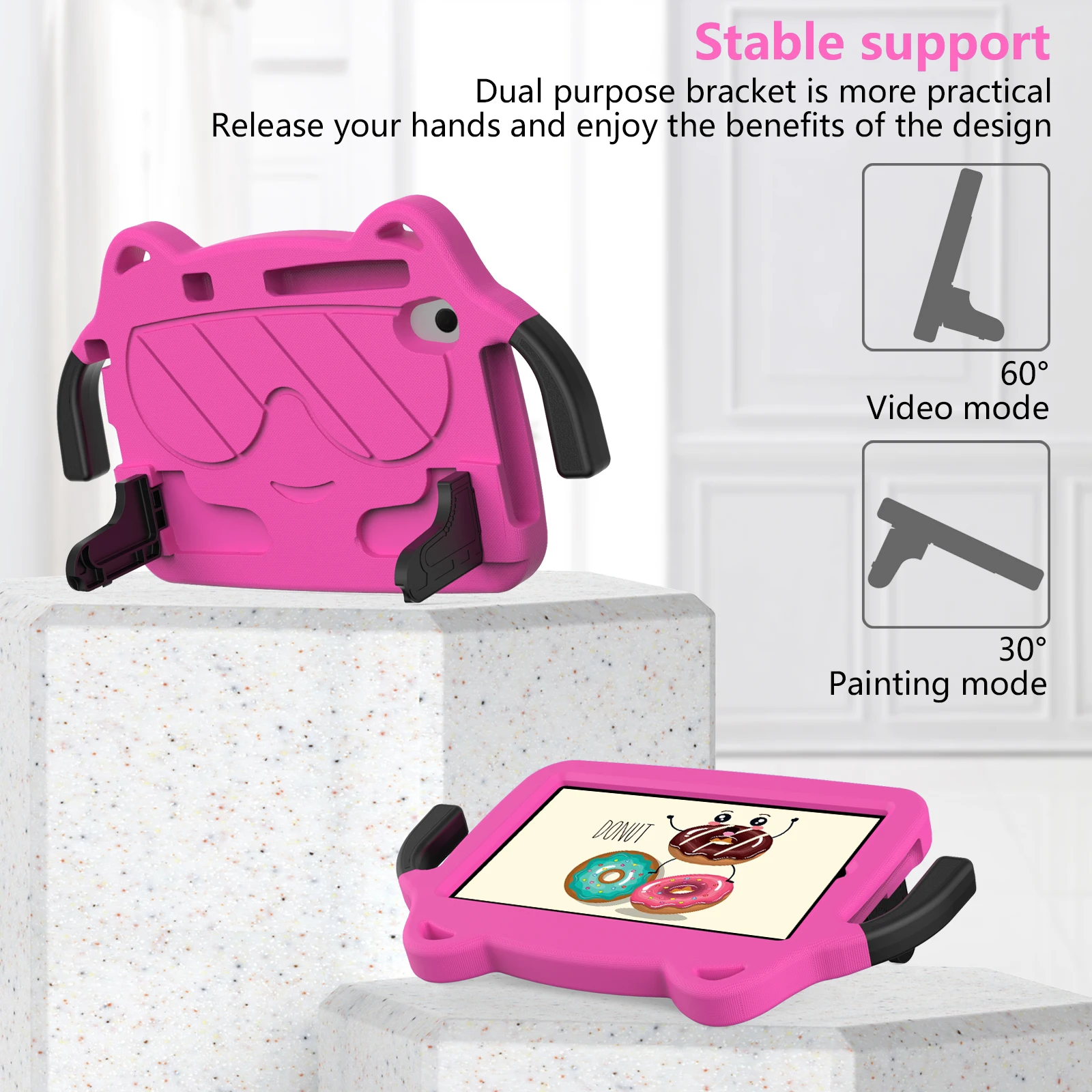 EVA Case for Lenovo Tab M8 4th 3rd 2nd Gen TB301FU 301XU 300FU 300XU 8506F 8506X 8705F 8705N 8505F 8505X Stand Kids Safe Cover