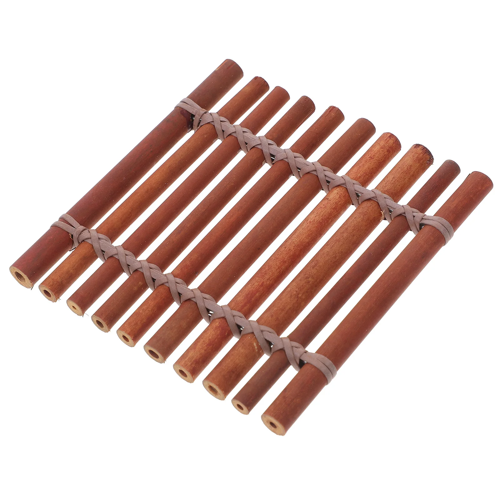 

Bamboo Raft Props for Micro Landscape Photography Brown Panpipe Mini Pine Trees Craft Decor Model Building Brick Domino
