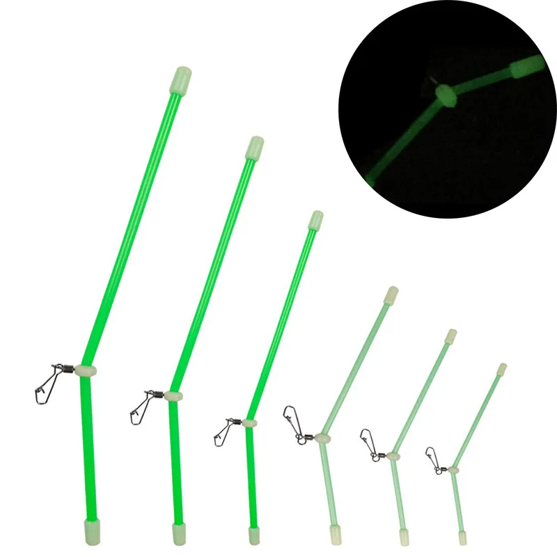 

5Pcs Luminous Fishing Anti Tangle Feeder Cage Carp Rig Carp Boom 7-25cm Anti Tangle Fishing Balance Connector Sinker Snap Swivel