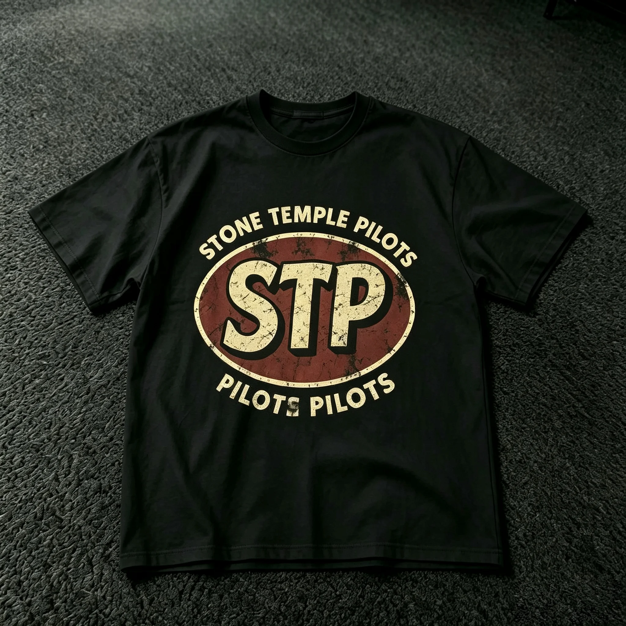 Stone Temple Pilots STP Vintage Band T‑Shirt 90s Grunge Rock Retro Music Graphic Print Unisex Cotton Streetwear Short Sleeve Tops for Men Women Fan Gift