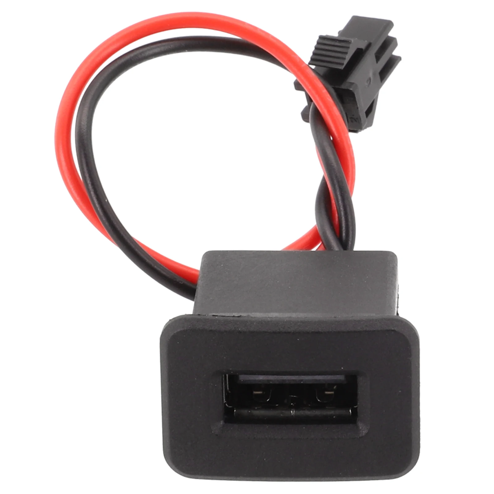 For Car Interior USB 2.0 Female Socket Car USB Power Socket 1A Current 5V Voltage ABS Material Anti-corrosion Non-deformed