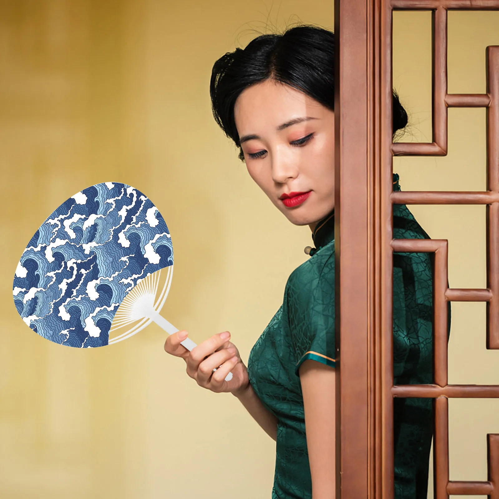 

Hand-Held Fan Making Kit 20pcs Japanese Fan Framework DIY Craft Supplies for Paper Fans White Handheld Fan DIY Kit