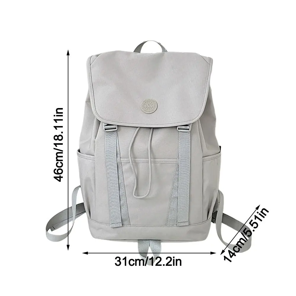 Mochila de gran capacidad a la moda, bolso de libros transpirable de nailon, bolso escolar multifunción informal para adolescentes