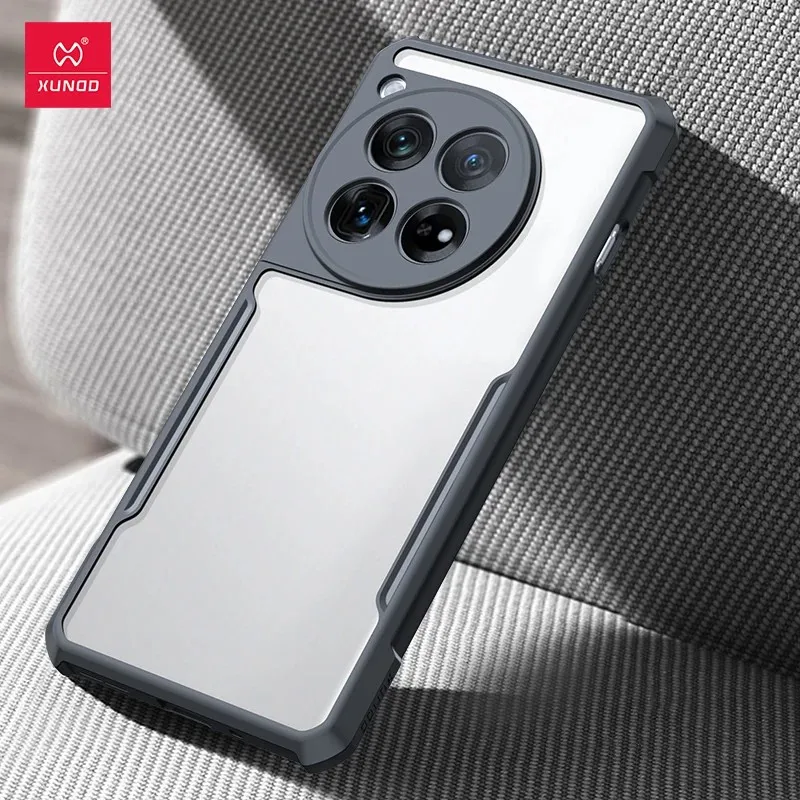 For OnePlus 12 Case XUNDD Airbags Shockproof Transparent PC+TPU Camera Protection Cover For One Plus 12