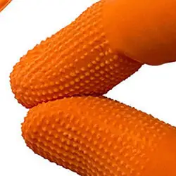 100x culle per dita in lattice usa e getta protezione per la punta delle dita resistente all'usura per la riparazione elettronica industriale pittura a mano Nail Art