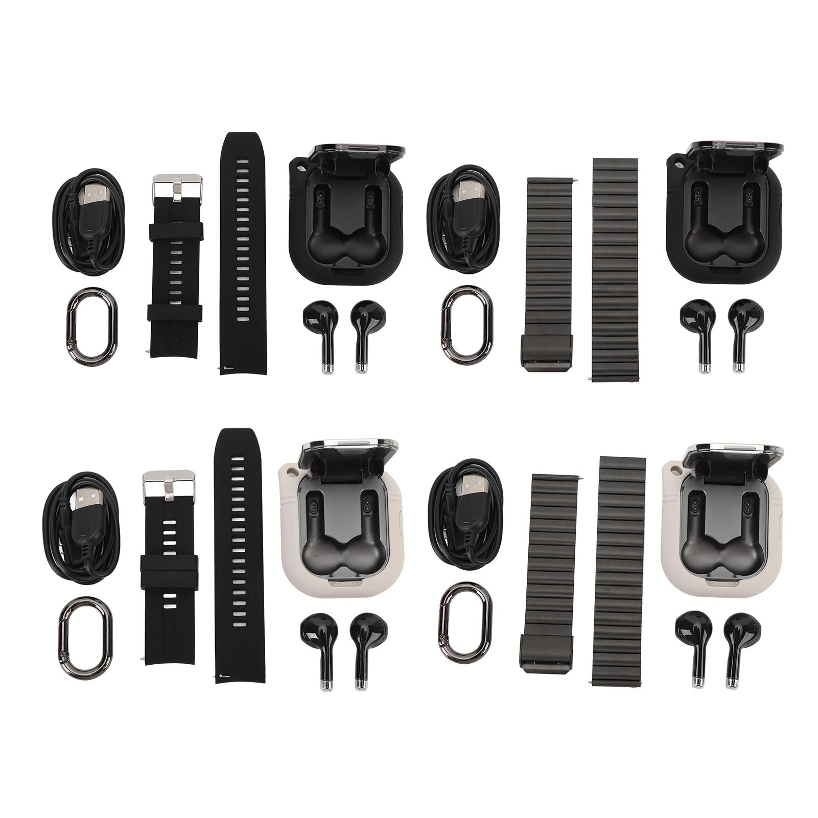 

Bluetooth Sports Watch Vibration Reminder 2.01 Inch Screen Multifunctional Bluetooth Earphone Sport Watch for Android 7.0+