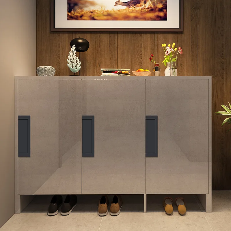 

Черная современная минималистичная невидимая дверная ручка для раздвижного ящика гардероба