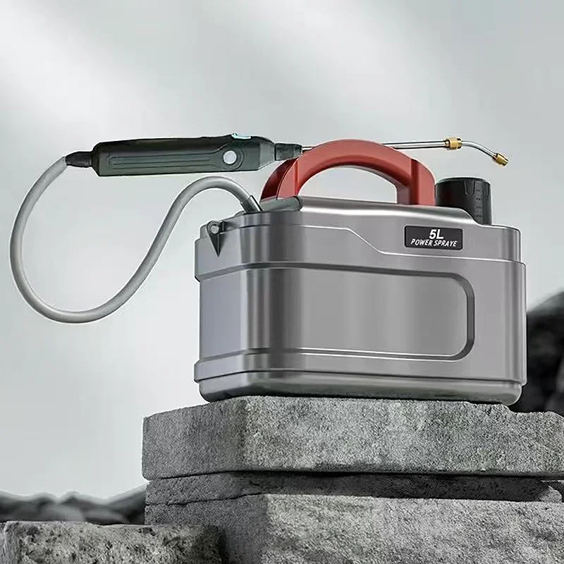 

5л электрический опрыскиватель бытовой портативный маленький плечевой распылитель воды под высоким давлением для полива цветов в саду, инструменты для чистки