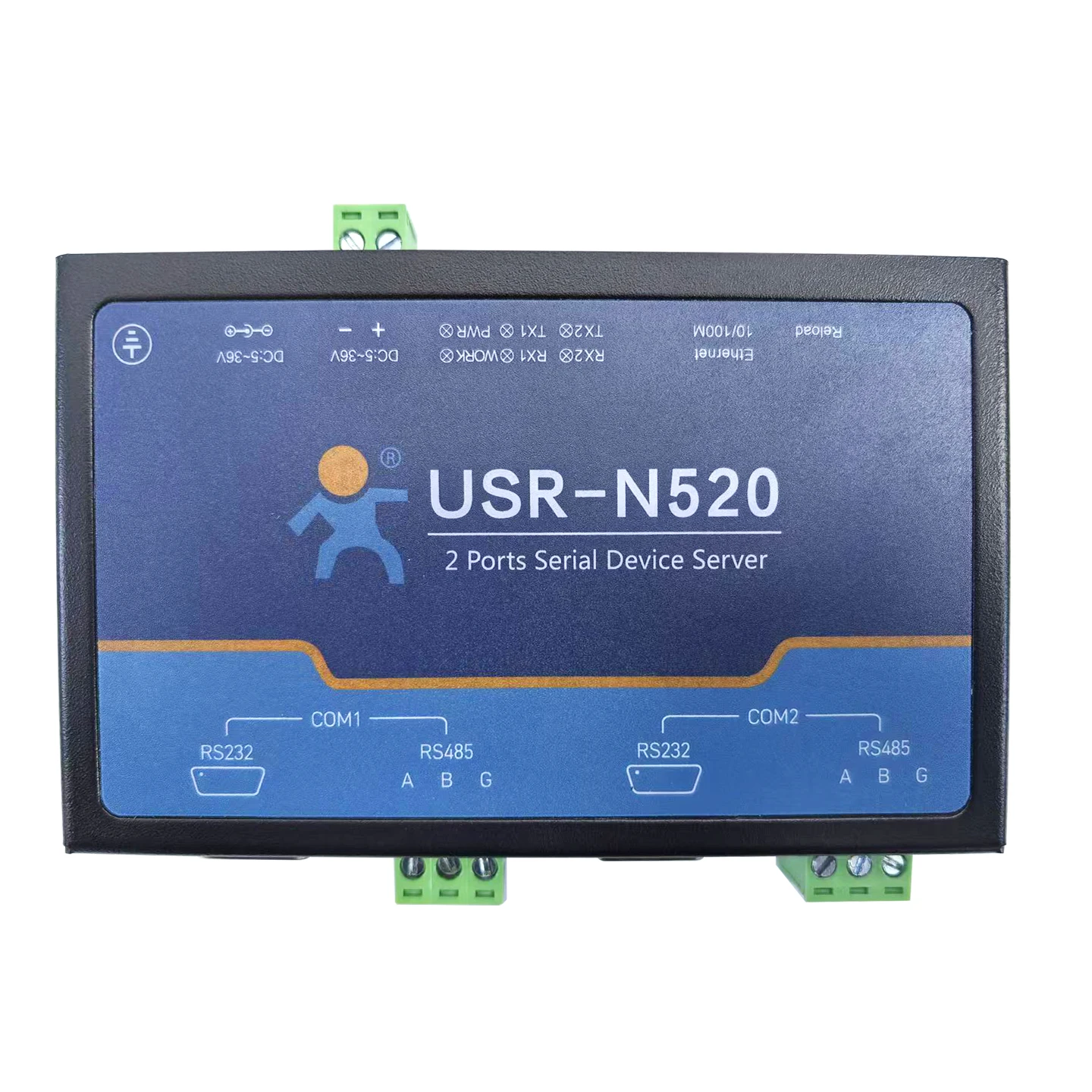 

2 Port Serial RS485 RS232 to Ethernet Device Modbus RTU to TCP GatewaySupport Edge Computing MQTT industrial iot PUSR USR-N520