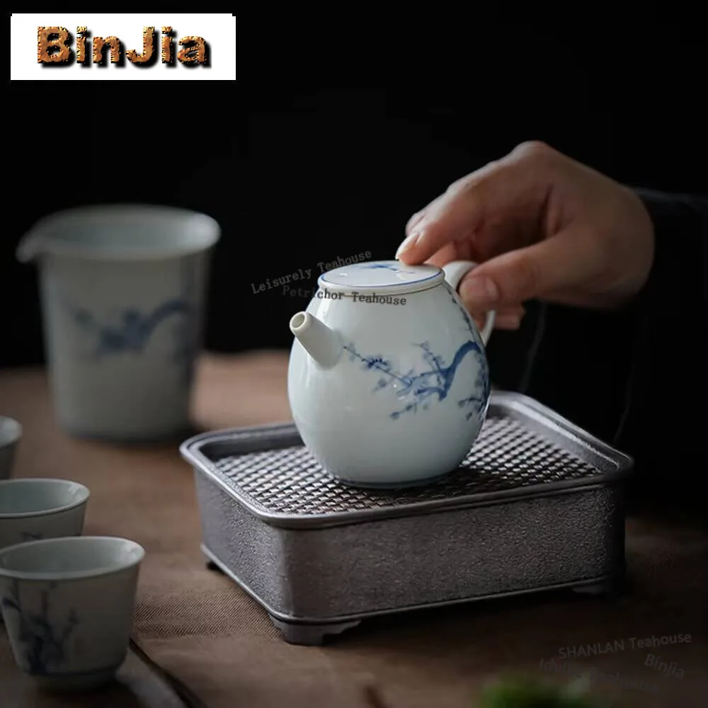 

190ml Hand-painted Simple Teapot Household Handmade Filter Teapot Boutique Pot Vintage Tea Maker Kettle Drinkware Decoration