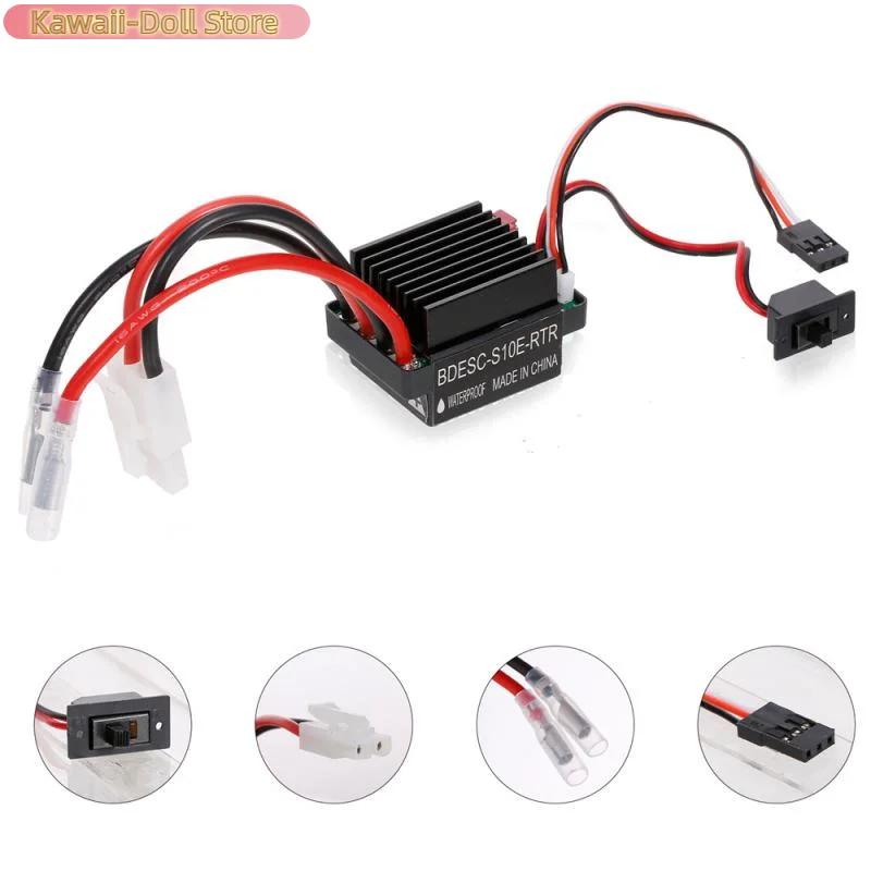 5 V/2A BEC 320A 2-3S แปรงกันน้ํา ESC Electric Speed Controller เหมาะสําหรับ 1:10 Scale RC รถเรือ