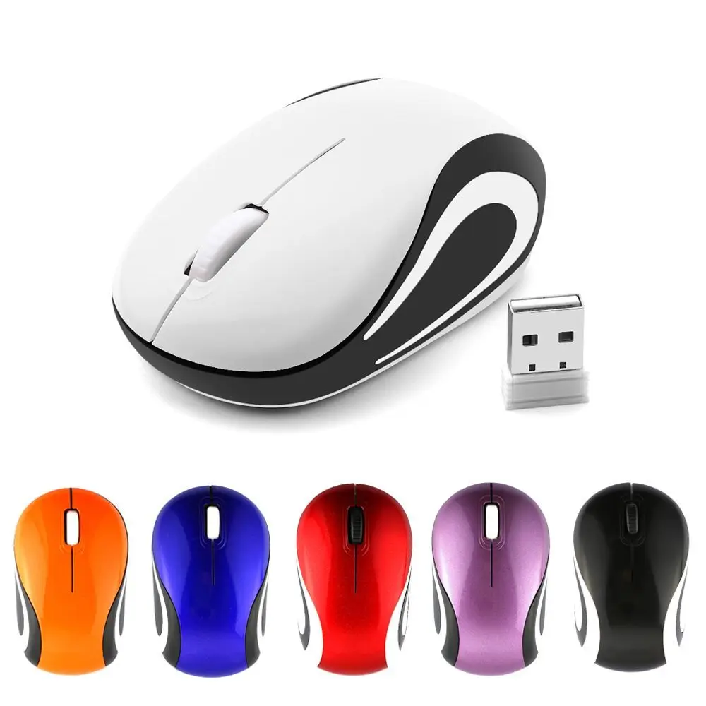 Cute Mini 2.4GHz Wireless Mouse USB Portable Optical Mause Computer Gaming Mice For PC Laptop Cordless Computer Peripherals — product photo 1 of 1