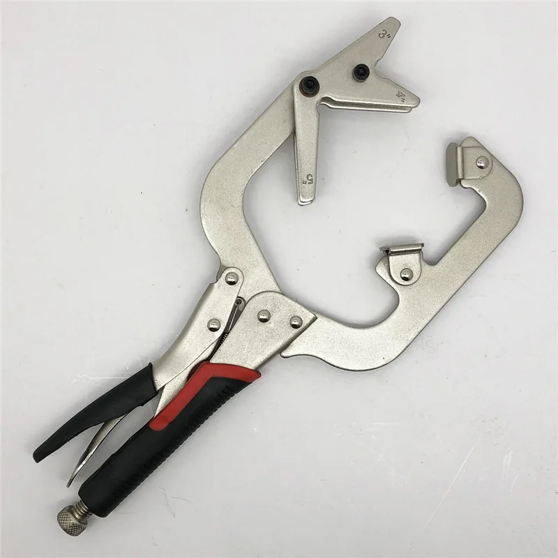 M11K-Welding كماشة 14-In قابل للتعديل الصلب الزاوية اليمنى المشبك فوهة مشبك أنابيب لمشابك اللحام