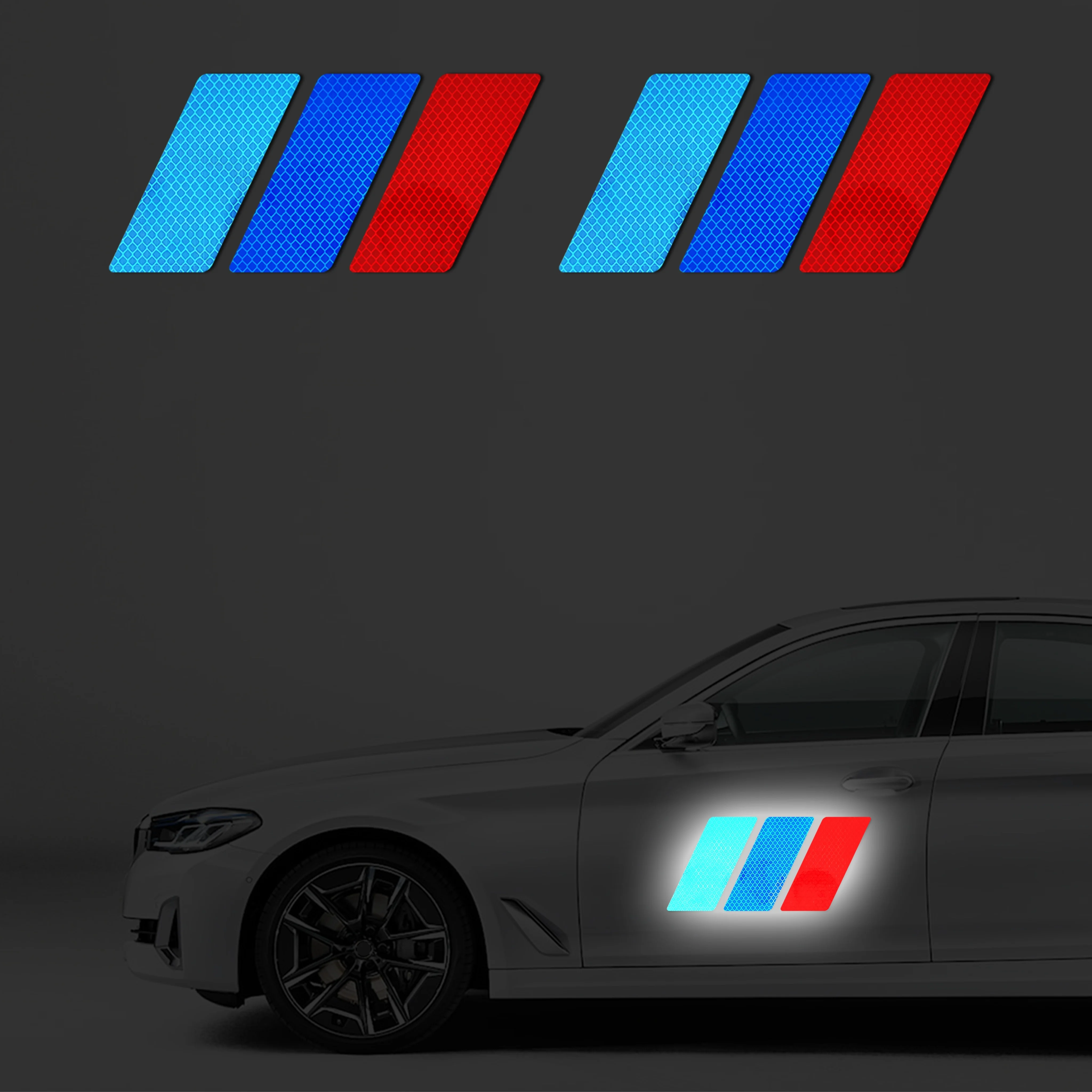 High-brightness, long-life automotive reflective film sticker for BMW 1/3/5/7 Series and X1/X3/X5/X6