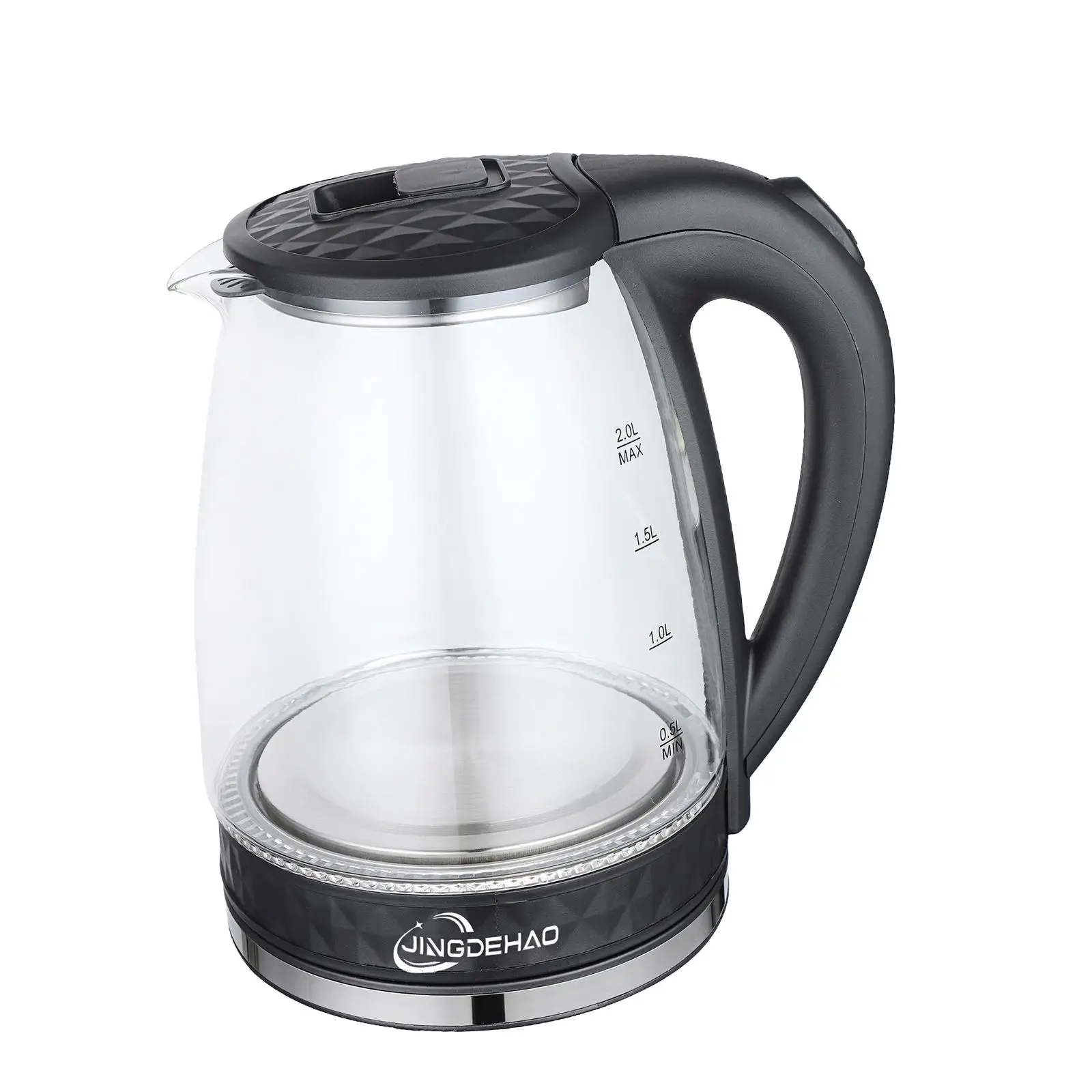 Electric Kettle 2L Glass Tea Kettle Hot Water Kettle for Kitchen Home Office