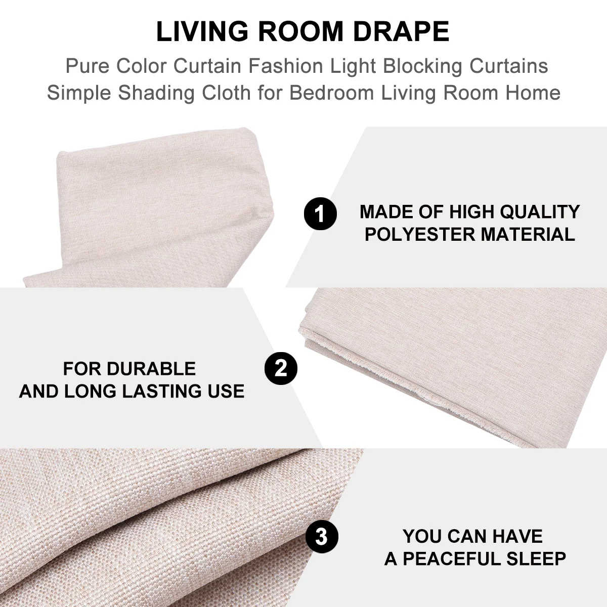 

Шторы для гостиной, фланелевые полиэстеровые дверные драпировки для спальни, гостиной, кафе, магазина, бежевого цвета