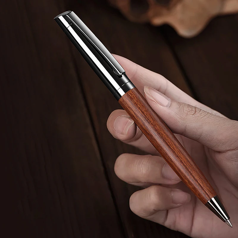 1Pcs Premium Metal Neutral Pen With Gift Box For Smooth Writing Experience And High-End Design-Black Ink-Office-With Case